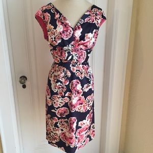Floral Satin Dress